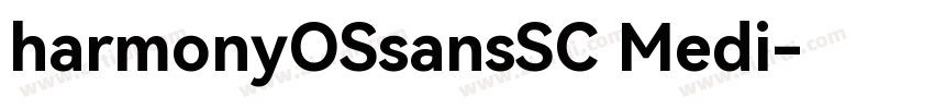 harmonyOSsansSC Medi字体转换